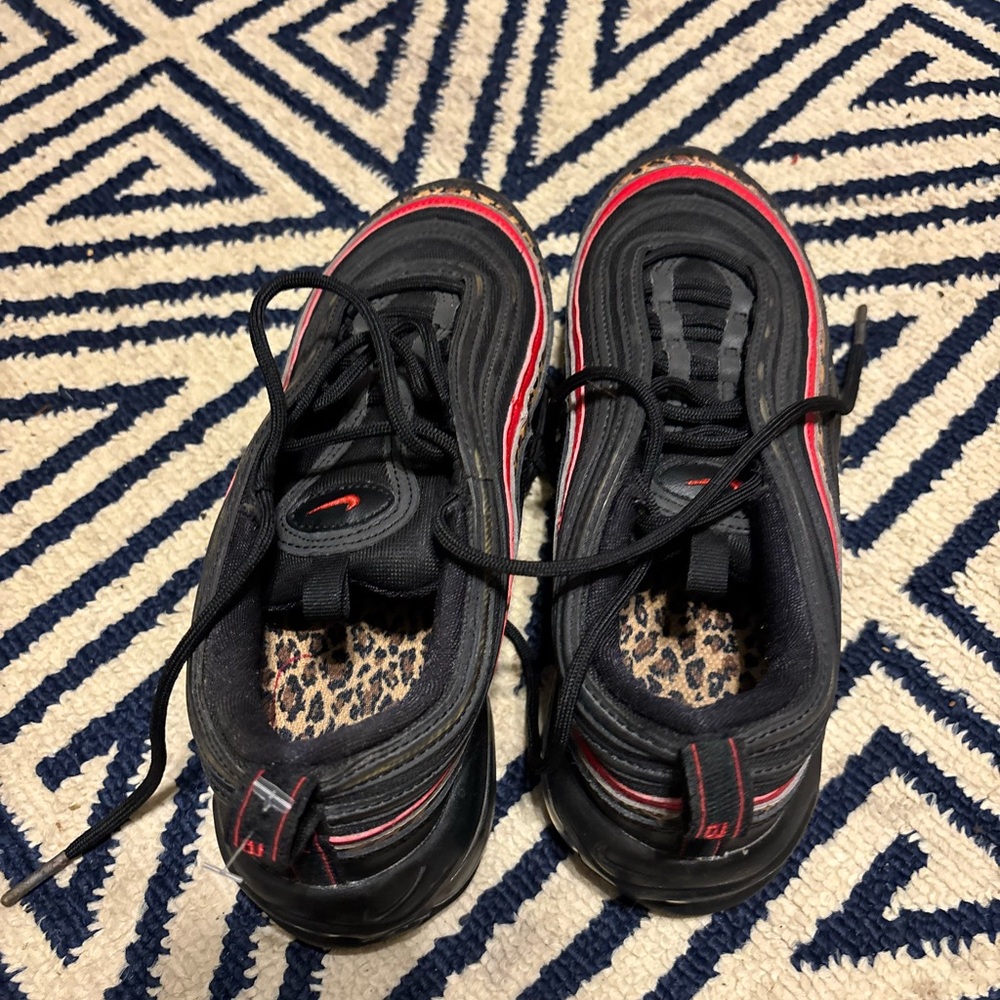 Nike Black and Red Chunky Sneakers